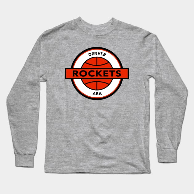 DEFUNCT - DENVER ROCKETS Long Sleeve T-Shirt by LocalZonly